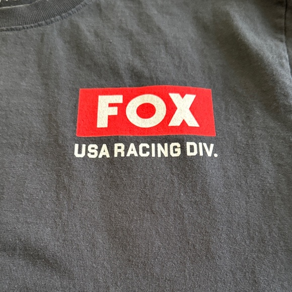 Fox Men's Black Racing Tee - Picture 3 of 5